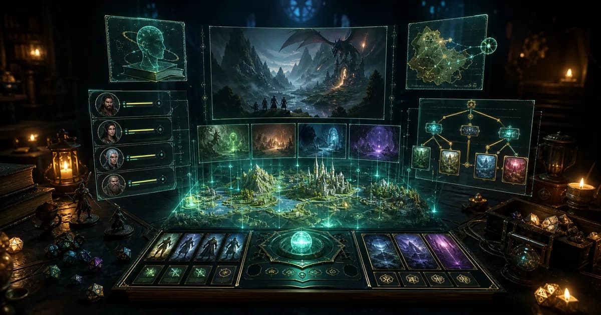 Mejores herramientas AI Dungeon Master 2026: AI GMs para D&D y RPGs en solitario